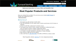 Desktop Screenshot of furnacefilterking.com